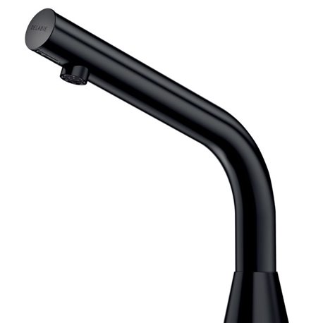 Robinet lavabo automatique à piles noir mat