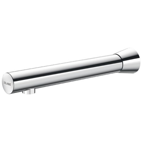 Robinet lavabo automatique pour traversée de cloison L220 mm chromée