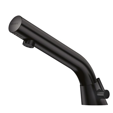 Mitigeur lavabo automatique sur secteur noir mat