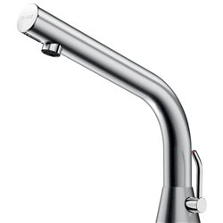Mitigeur lavabo automatique à piles brossé