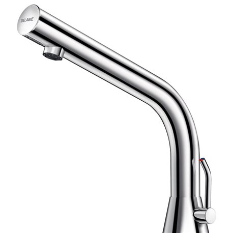 Mitigeur lavabo automatique sur secteur chromée