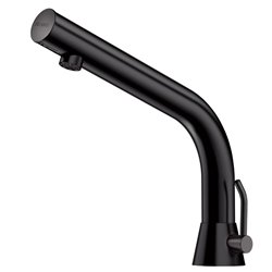 Mitigeur lavabo automatique sur secteur noir mat