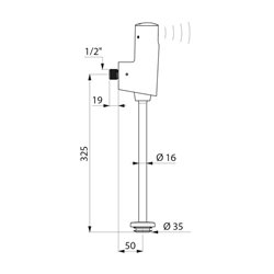 Robinet d'urinoir automatique TEMPOMATIC