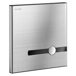 Plaque de commande Tempomatic bicommande pour WC gris