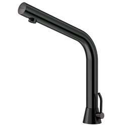 Mitigeur lavabo automatique sur secteur noir mat