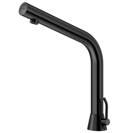 Mitigeur lavabo automatique sur secteur noir mat
