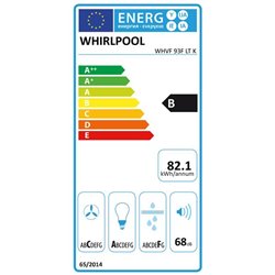 Hotte de cuisine WHVF93FLTK murale 660 m3/h, 90 cm