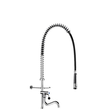 Combiné de prélavage 433622 douchette à diffuseur antitartre avec colonne courte et bec tube Combiné de prélavage 433622 douchette à diffuseur antitartre avec colonne courte et bec tube