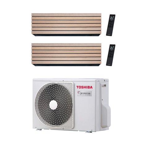 Climatiseur bi split Daiseikai 10 RAS-3M18G3AVG-E, Tailles 13 + 13 Bois R32