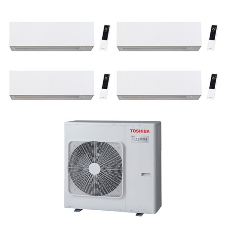 Climatiseur quadri split Daiseikai 10 RAS-5M34G3AVG-E, Tailles 18 + 13 + 13 + 13 Blanc R32