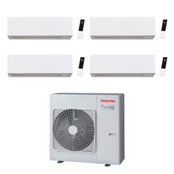 Climatiseur quadri split Daiseikai 10 RAS-4M27G3AVG-E, Tailles 13 + 13 + 13 + 10 Blanc R32