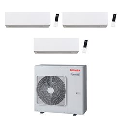 Climatiseur tri split Daiseikai 10 RAS-3M26G3AVG-E, Tailles 18 + 10 + 10 Blanc R32