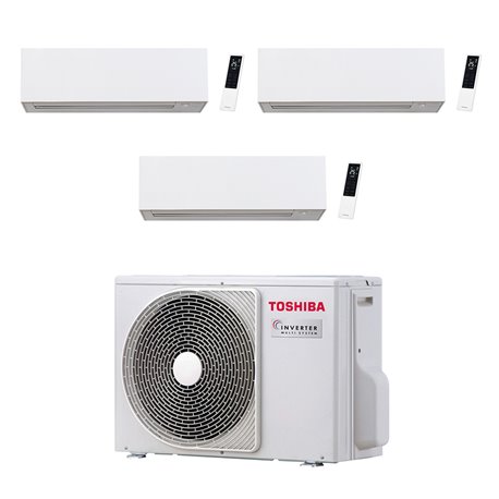 Climatiseur tri split Daiseikai 10 RAS-3M18G3AVG-E, Tailles 13 + 13 + 10 Blanc R32