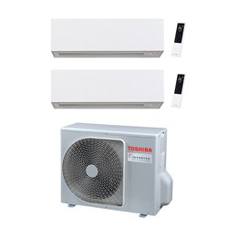 Climatiseur bi split Daiseikai 10 RAS-2M10G3AVG-E, Tailles 10 + 10 Blanc R32