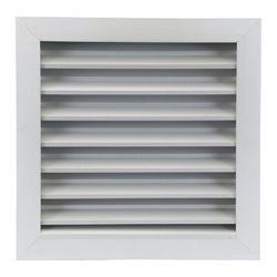 Grille extérieure GAE pas d'aillettes 50 mm 400x400 mm