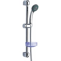 Colonne de douche Hydrostyle 2 fonctions, douchette ronde et porte-savon