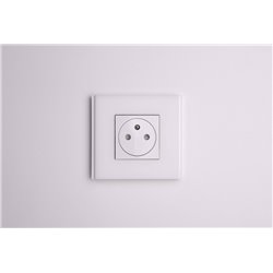 Plaque de finition Unica Deco Signature NU600279 Blanc neige 1 poste