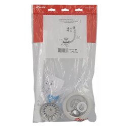 Bonde et vidage évier inox 90 mm 0204123 avec trop-plein, panier manuel