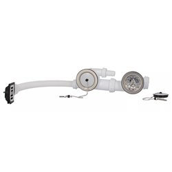 Bonde et vidage évier inox 60 mm 0204307  avec prise machine à laver