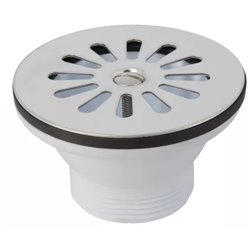 Bonde et vidage évier inox 60 mm 0204005 à grille