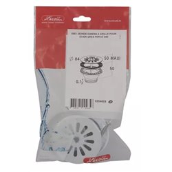 Bonde et vidage évier inox 60 mm 0204005 à grille