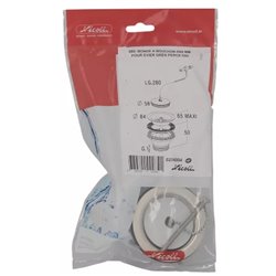 Bonde et vidage évier inox 60 mm 0204004  bouchon chaînette