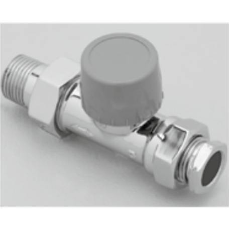 Robinet thermostatique droit nickel