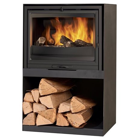 Poêle à bois Clairvoy 411104KANTH 7,8 kWatts Noir Poêle à bois Clairvoy 411104KANTH 7,8 kWatts Noir