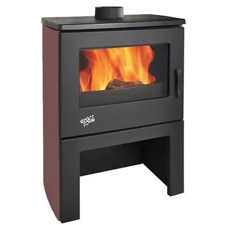 Poêle à bois Chinon 362113CARMIN 8,5 kWatts Rouge carmin