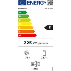 Réfrigérateur ART971012 305 Litres combiné encastrable