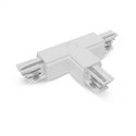 Connecteur triphasé forme T circuit intérieur gauche blanc