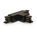 Connecteur triphasé forme T circuit intérieur gauche noir