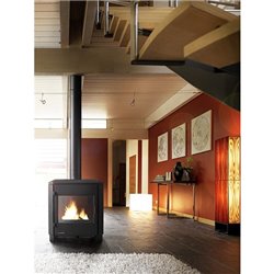 Poêle à bois Carolo P916244 8 kWatts Noir