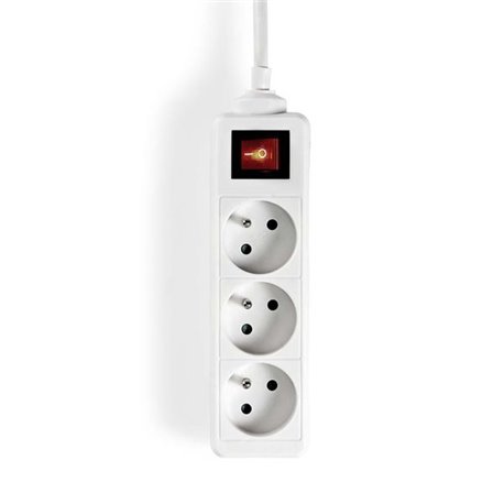 Bloc multiprise 3 prises 2 pôles + terre EXSO315E2WT
