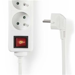 Bloc multiprise 6 prises 2 pôles + terre EXSO615E2WT