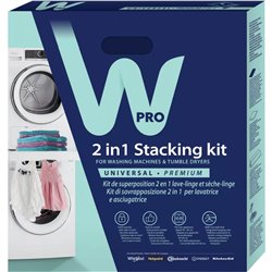 Kit de superposition universel 2 en 1 pour lave-linge et sèche-linge
