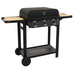 Barbecue gaz 3 brûleurs Flavo 60 AM083T 8400 Watts noir et bois