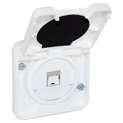 Mécanisme de commande Prise RJ45 Blanc