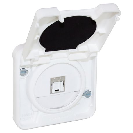 Mécanisme de commande Prise RJ45 Blanc