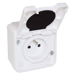 Prise Courant fort 2P+T Blanc