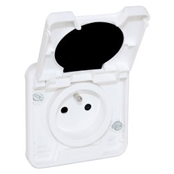 Mécanisme de prise 2P+T Blanc