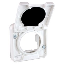 Adaptateur pour installation Pour montage à encastrer Blanc