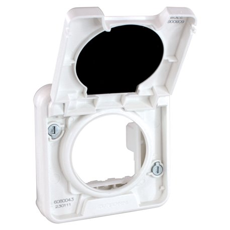 Adaptateur pour installation Pour montage à encastrer Blanc