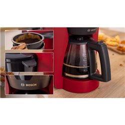 Cafetière filtre 10/15 tasses MyMoment TKA2M114 rouge