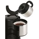 Cafetière Filtre 8/12 tasses programmable Subito FT362811 noir et inox brossé