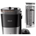 Cafetière filtre programmable 10-12 tasses avec broyeur HD7888.01 inox et noir