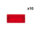 Lot de 10 symboles de rechange hublot d'enjoliveur D-Life MTN395900 rouge sans picto