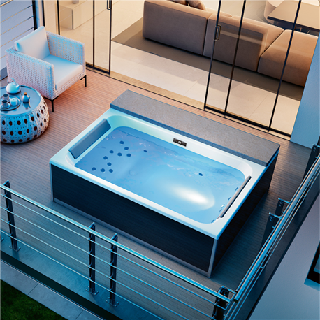 Magic Spa+, 2 places, verre noir tête à droite
