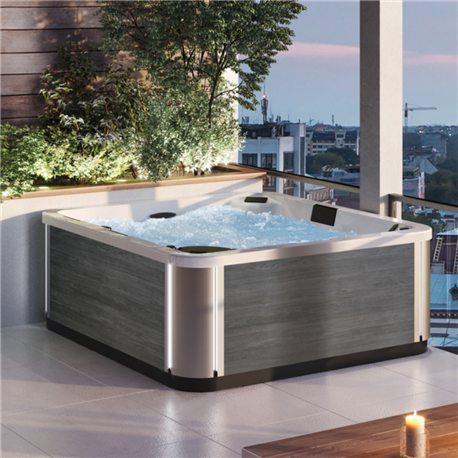 Happy Spa 4, 5 places, bois foncé lumineux