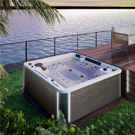 Happy Spa 6, 6 places, bois foncé lumineux